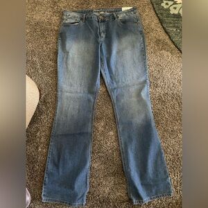 Natural Reflections Straight Leg Jeans in Blue Wash